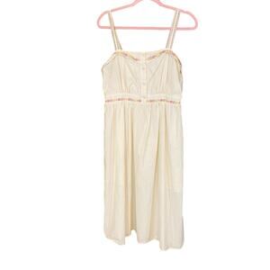 Cider Cream Maxi Dress with Pink Accents